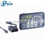 Newest 5.5 Inch Head Up Display Speed Display Car OBDII Interface Car HUD Head Up Display thumbnail-2