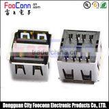 High Quality Double-deck Usb 2.0 A Female Connector thumbnail-2