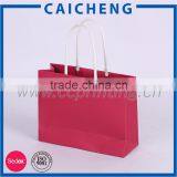 Plain Red Kraft Paper Shopping Bag for Christmas Gift