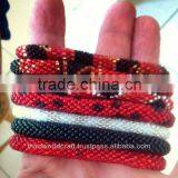 Rollover Glass Bead Bracelets Bangles thumbnail-2
