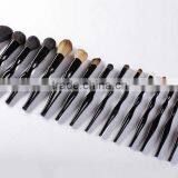 New Style!High Quality 15 Pieces Plastic Handle Professional Makeup Brush Set Black Synthetic Hair Make up Brushes thumbnail-6
