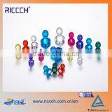 24 Translucent Assorted Color Small Push Pins - High Grade Neodymium Magnets thumbnail-1