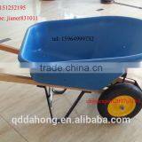 120L Heavy Duty Garden Wheelbarrow With Big Poly TrayWH8802 thumbnail-5