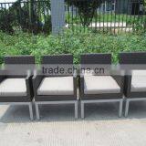 Luxury Garden Furniture Wicker Aluminum Rattan Dining Table and Chair(CF935) thumbnail-6