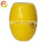 Chinese Yellow Ceramic Garden Stool Furniture thumbnail-1