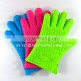 Best Heat Resistant Silicone BBQ Grill Oven Gloves and Barbecue Mitts for Cooking, Baking, Smoking & Potholder