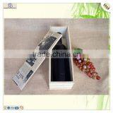 Antique Old Newspaper Printed Wooden Wine Gift Box thumbnail-4