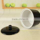 Factory Wholesale New Ideas Novelty Black Ceramic Casserole Stew Pot With Lid thumbnail-4