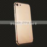 Rose Gold Plated Mirror Back Cover, 24k Gold Plated Pink Housing for IPhone 7 thumbnail-1