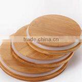 Exquisite Seal Clear Glass Storage Jar Wood Lid, Food Canister Wooden Lid thumbnail-4