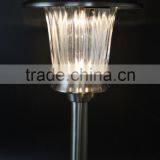 2pk Stainless Steel Solar Garden Lawn LED Path Light thumbnail-3