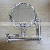 Movable Mirror,Chrome Framed Silver Bath Mirror,Bath Mirror With Shelves