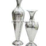 Aluminum Bottle Vase, Polished Vases, Flower Vase in Silver thumbnail-1
