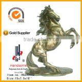 12.5 Inch Resin Craft Animal Figurine Antique Brass Horse Statue thumbnail-3