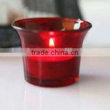 50ml Red Glass Candle Jar Candle Holder Jar thumbnail-1