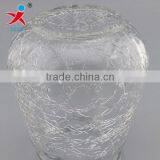 Ice crack glass ball hydroponic bottle/cold glass cutting glass lamp shade