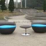 Rattan Coffee Table and Chairs for Patio, Yard, Coffee Shop thumbnail-5