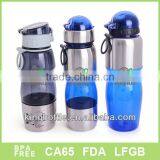 600ml Plastic Insulated Sport Bottle With Top-up Lid thumbnail-1