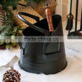 Hot Selling Custom Design Iron Coal Bucket Fireplace Metal Coal Hod on Sale thumbnail-1