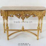 Mirror Bedside Console Table With Marble Top Luxury thumbnail-2