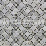 MM-CV283 Bathroom Carrara Natural Stone Flower White Marble Stone Mosaic