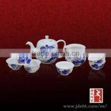 Blue and White Design High Quality Hand Painted Ceramic Tea Set Hand Made Bone China thumbnail-1