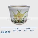 Vietnamese Ceramic Sandblasting Mini Flower Pot BN-M089 thumbnail-1