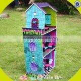 2017 Interesting Baby Wooden Doll House Most Popular Children Wooden Doll House W06A140 thumbnail-5