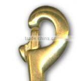 3/4" Solid Brass Swivel Eye Metal Snap Hook thumbnail-3