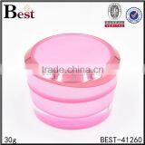 30g Fancy Pink Cosmetic Cream Jar Cute Round Acrylic Cream Jar for Skin Care thumbnail-1