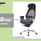 Modern Furniture Black Chair With Adjustable Headrest Ergonomic Computer Chair