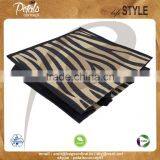 PP Laminated Jute Tote Bag With Padded Rope Handle & With One Color Two Side Zebra Texture Print thumbnail-5