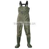 70D nylon/pvc wader neoprene wader