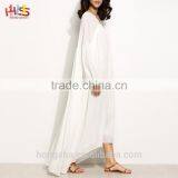 White Lantern Sleeve High Low Tent Dress Vintage Dress 1950s Spring Summer 2017 HSd7519 thumbnail-3