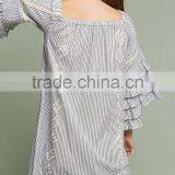2017 Wome Clothing Dress Boho Ruffled Sleeves Embroidered Shift Names Of Girls Dress HSd5163 thumbnail-5