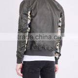 MGOO Customize All Over Camouflage Pattern Printed Men's Reversible Bomber Jacket With Zipped Pocket Sleeve thumbnail-2