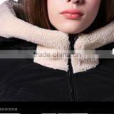Ladies Fashionable Mid-long Hooded Quilting Jacket thumbnail-5