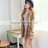 Hot-selling New Winter Faux Fur Coat Thick Warm Leopard Mink Trench Coats Sexy Luxury Female Overcoat Long Plus Size thumbnail-3