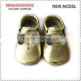 Cow Leather Rubber Sole Baby Moccasins,kids Handmade Outdoor Shoes thumbnail-1