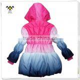 2017 Gradient Printing Kids Clothes for Girls Long Jacket thumbnail-2