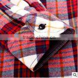 Wholesale Plaid Microfiber Flannel Shirt Designs for Men Fashionable Dress Shirt Manufacturers thumbnail-2