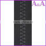 5# Colored Plastic Zipper for Cloth With Orange Teeth and Orange Tape O/E A/L thumbnail-2