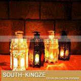 Colorful/Transparent Glass Metal Candelabrum thumbnail-1