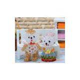 Sweet 3D Beaded Teddy Lover Bears Mobile Phone Charm Ornament thumbnail-3