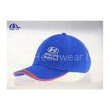 Polyester Embroidery 6 Panel Sandwich Racing Baseball Cap , Custom Baseball Hats