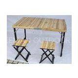 Lightweight Camping Wood Folding Table And Chairs Set For Garden Leisure thumbnail-1