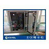 Climate Controlled Cabinet Pole Mount Enclosure Cutomized DC48V Fans Cooling