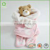 Made In China Polyester Baby Swaddle Blanket thumbnail-5