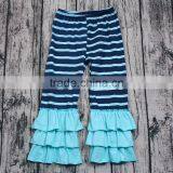 Wholesale Boutique Children Clothing New Fall Winter Ruffles Striped Pants and Trousers thumbnail-1