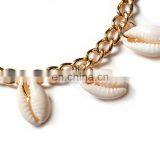 Bohemia Summer Gold Plated Cowrie Shell Anklet Tassel Beach Jewelry Anklet Bracelets For Women thumbnail-2